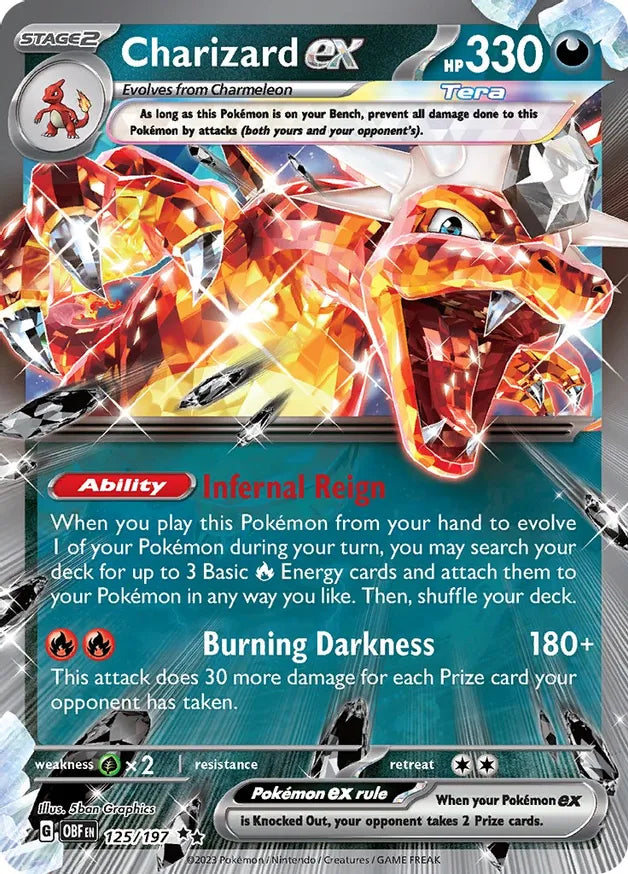 Pokemon Obsidian Flames Charizard ex #125