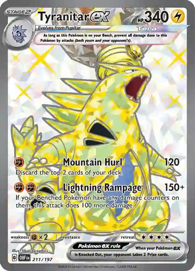 Pokemon Obsidian Flames Tyranitar ex #211