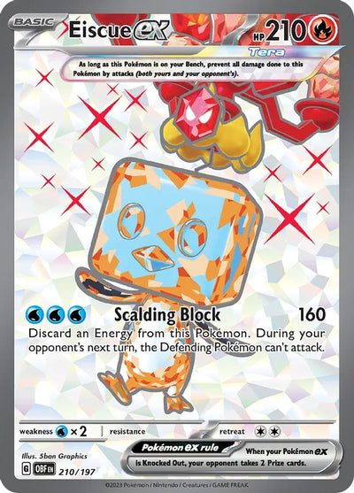 Pokemon Obsidian Flames Eiscue ex #210