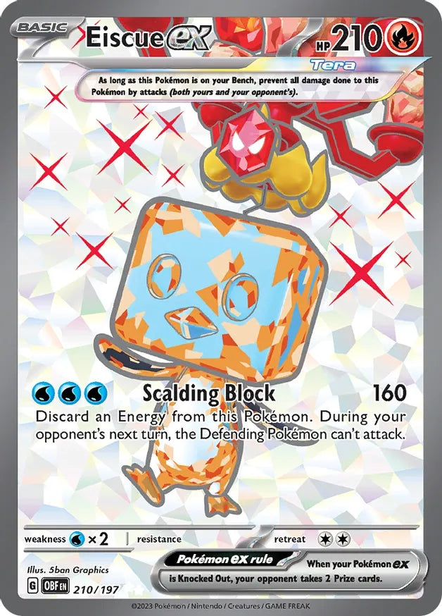 Pokemon Obsidian Flames Eiscue ex #210