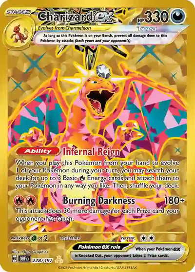 Pokemon Obsidian Flames Charizard ex #228
