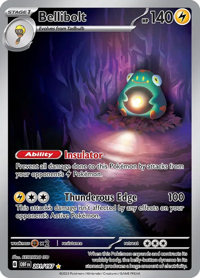 Pokemon Obsidian Flames Bellibolt #201