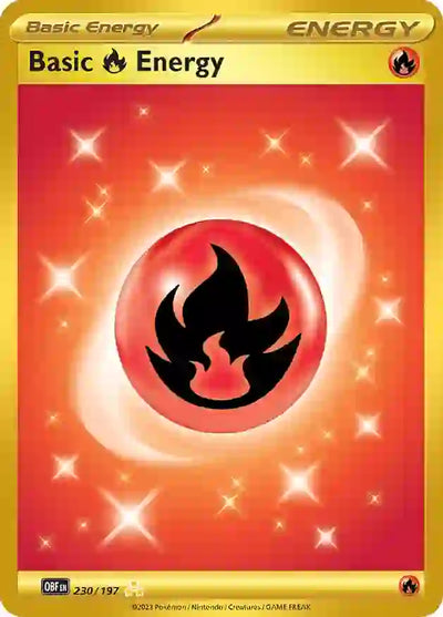 Pokemon Obsidian Flames Basic Fire Energy #230