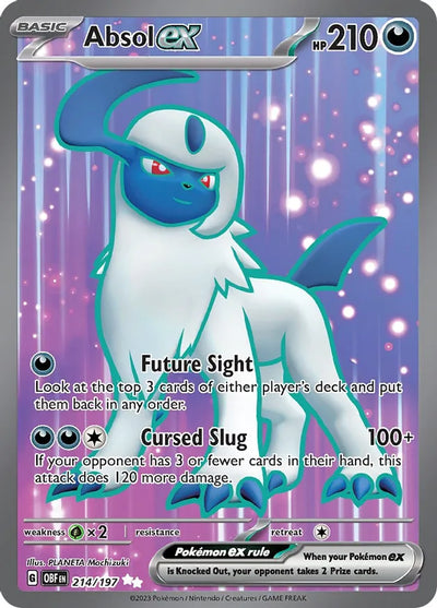Pokemon Obsidian Flames Absol ex #214
