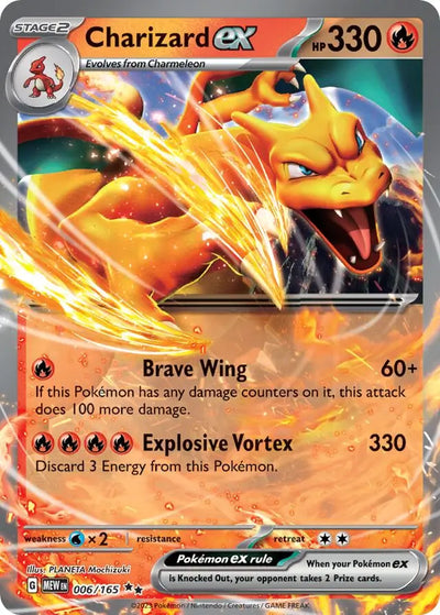 Pokemon Card 151 Charizard ex #006