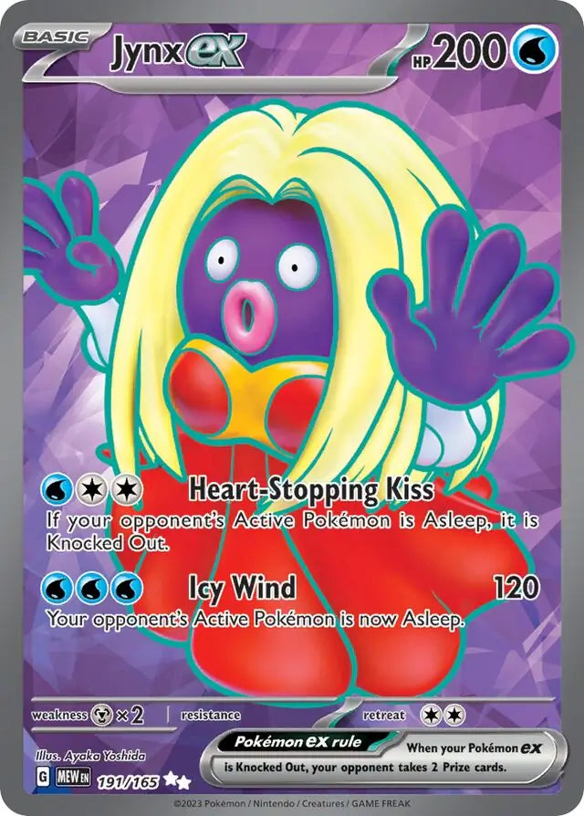 Pokemon Card 151 Jynx ex #191