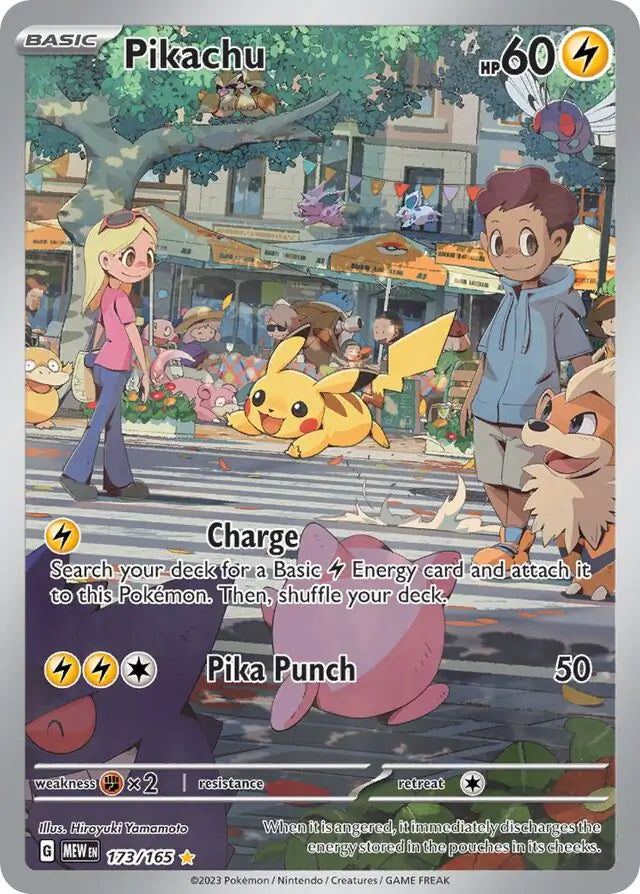 Pokemon Card 151 Pikachu #173