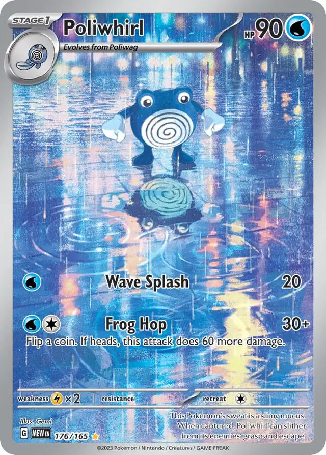 Pokemon Card 151 Poliwhirl #176