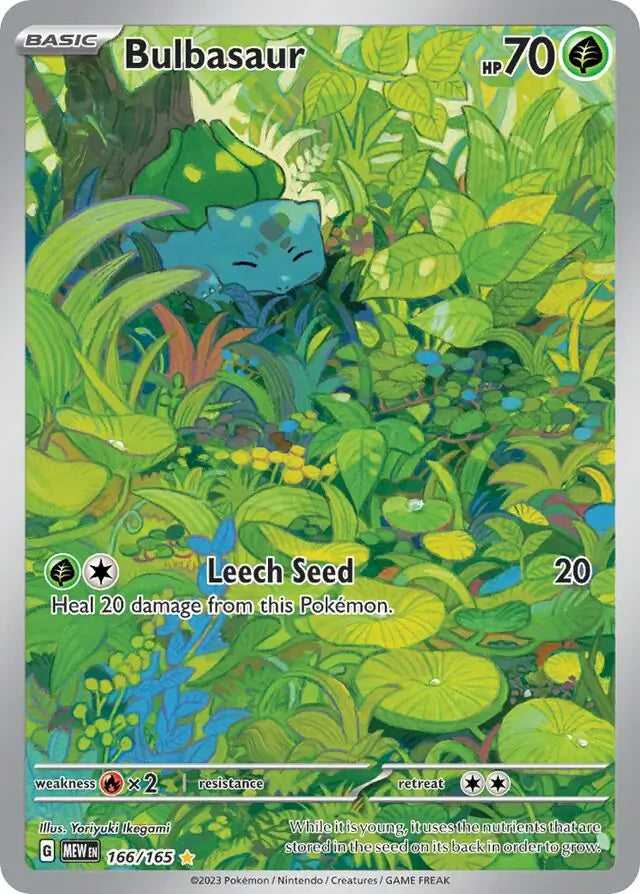Pokemon Card 151 Bulbasaur #166