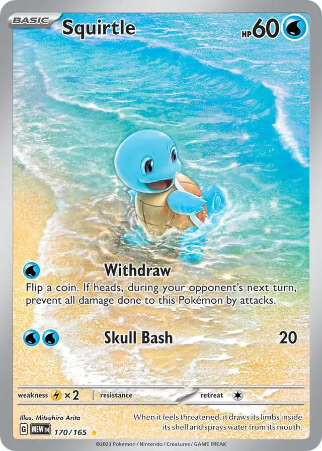 Pokemon Card 151 Squirtle #170