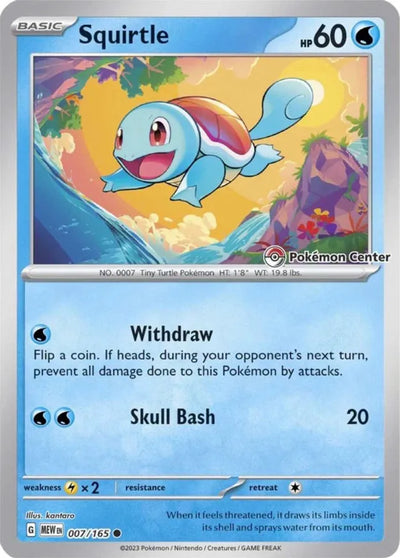 Scarlet & Violet Promos Squirtle Pokemon Center #007