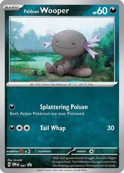 Pokemon Scarlet & Violet Promos Paldean Wooper #041