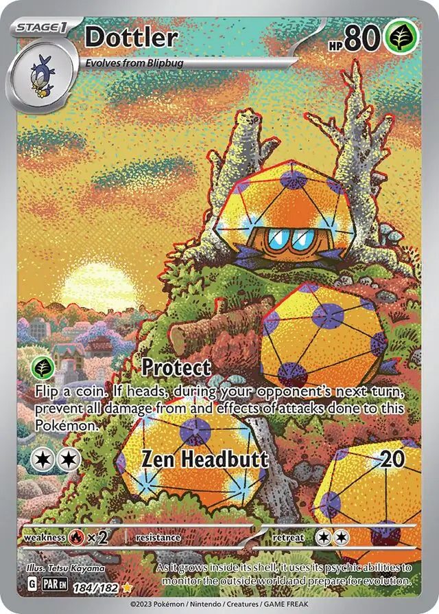 Pokemon Paradox Rift Dottler #184