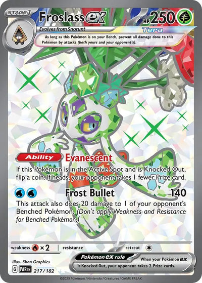 Pokemon Paradox Rift Froslass ex #217