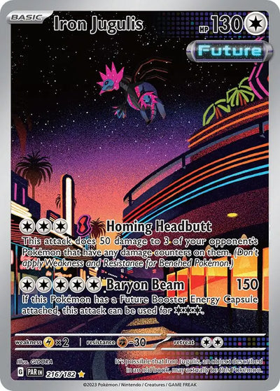 Pokemon Paradox Rift Iron Jugulis #216