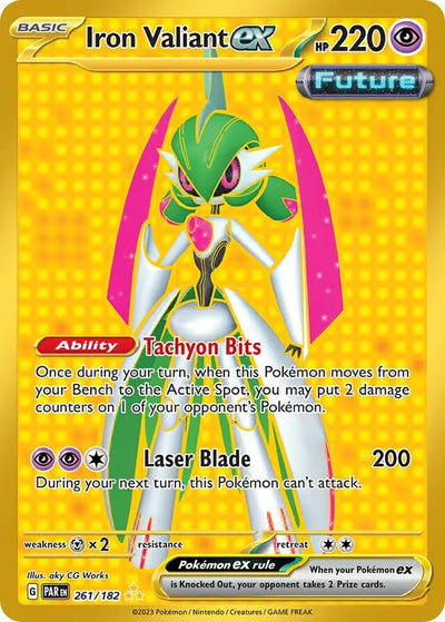 Pokemon Paradox Rift Iron Valiant ex #261