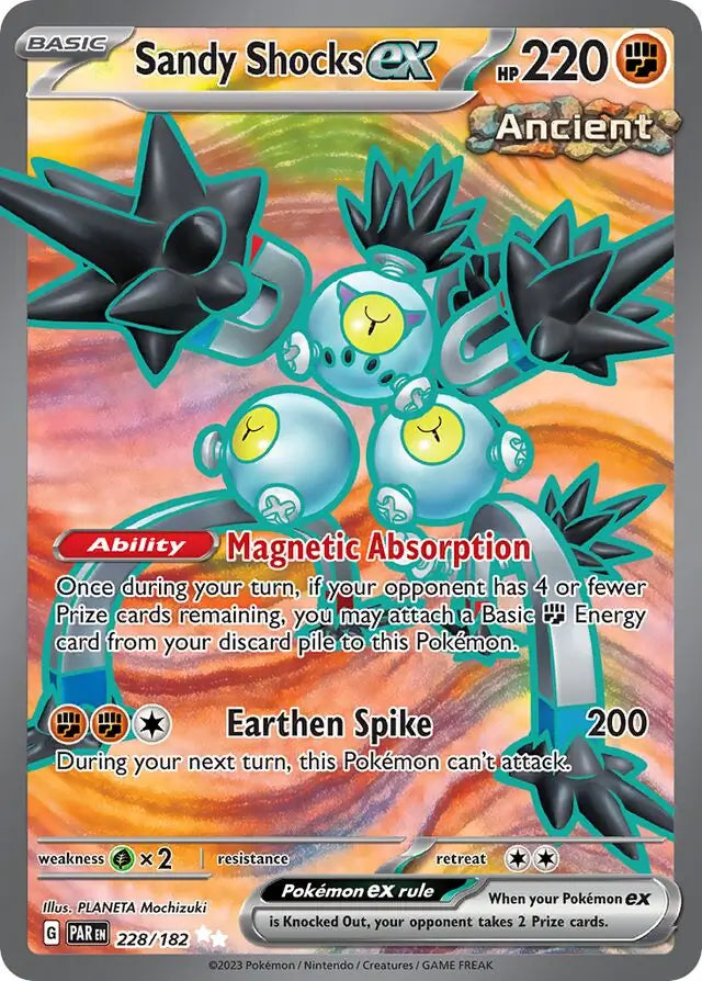 Pokemon Paradox Rift Sandy Shocks ex #228