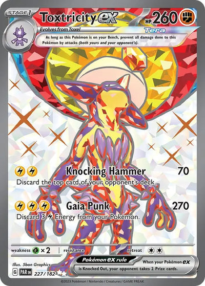 Pokemon Paradox Rift Toxtricity ex #227