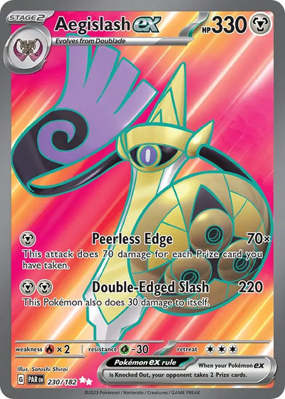 Pokemon Paradox Rift Aegislash ex #230
