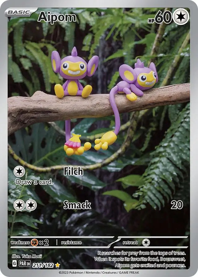 Pokemon Paradox Rift Aipom #211