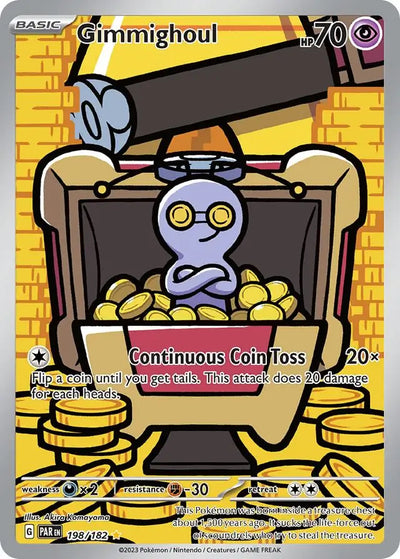Pokemon Paradox Rift Gimmighoul #198