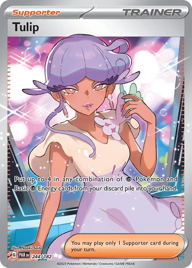 Pokemon Paradox Rift Tulip #244