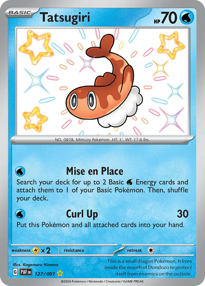 Pokemon Paldean Fates Tatsugiri #127