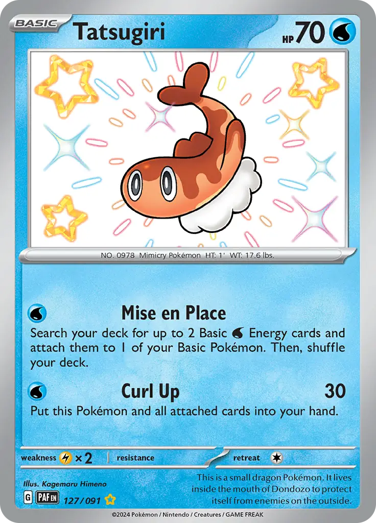 Pokemon Paldean Fates Tatsugiri #127