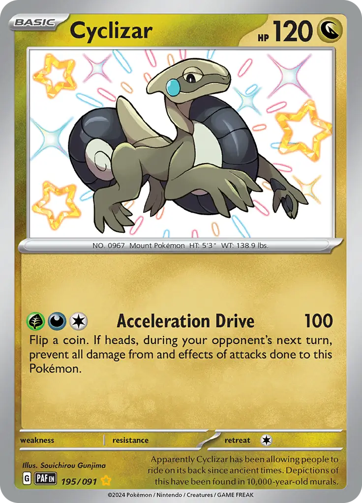 Pokemon Paldean Fates Cyclizar #195