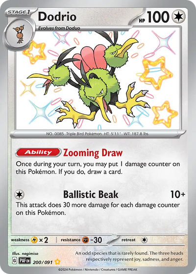 Pokemon Paldean Fates Dodrio #200
