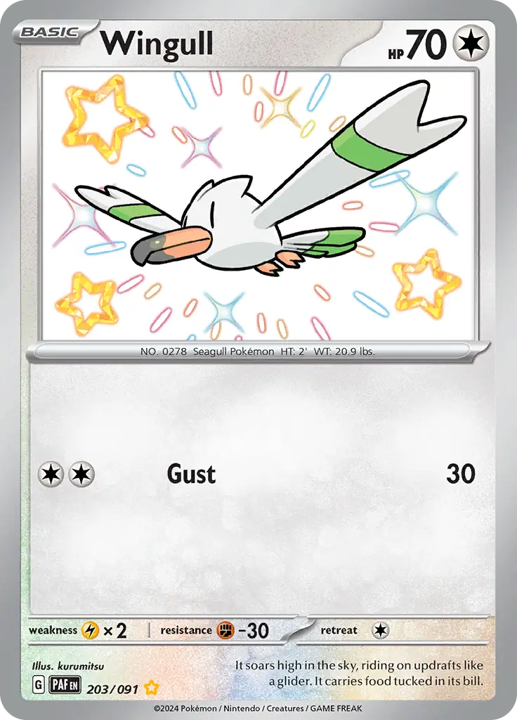 Pokemon Paldean Fates Wingull #203