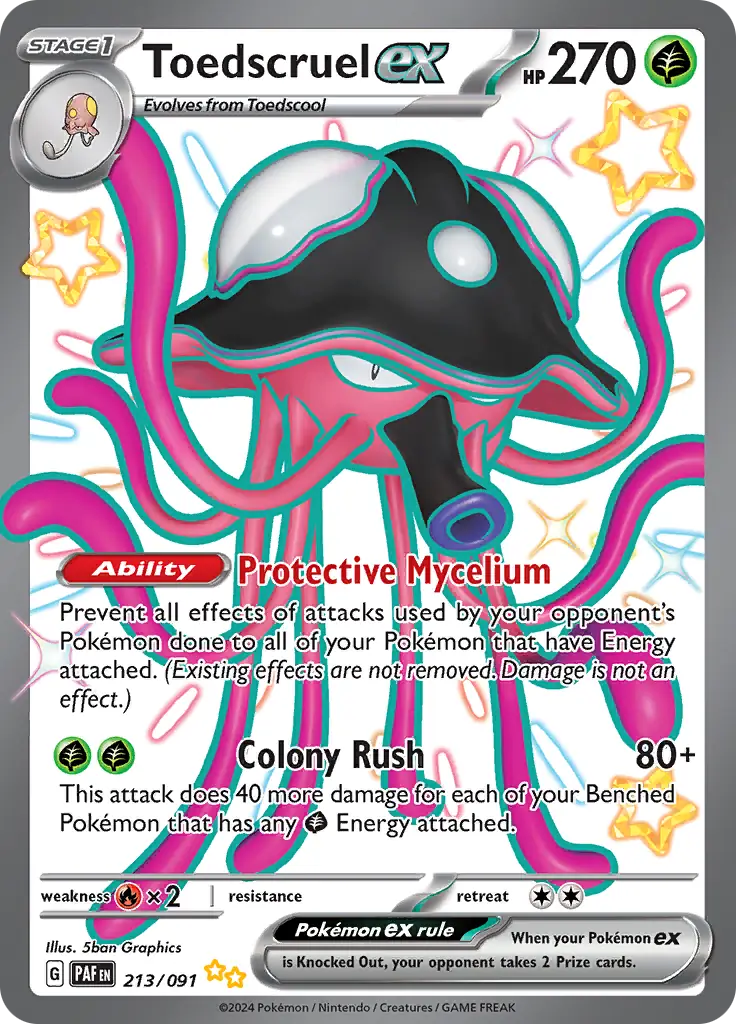 Pokemon Paldean Fates Toedscruel #213