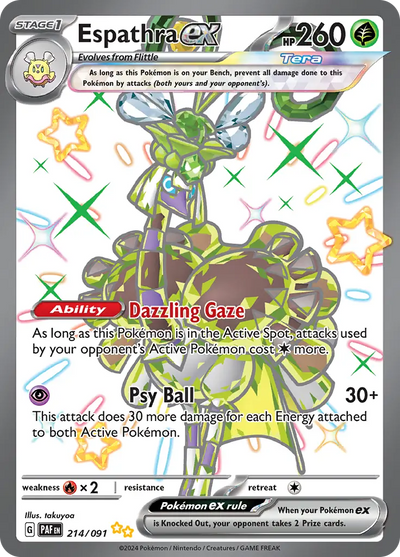 Pokemon Paldean Fates Espathra #214