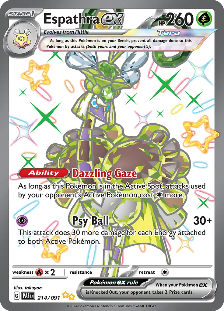 Pokemon Paldean Fates Espathra #214