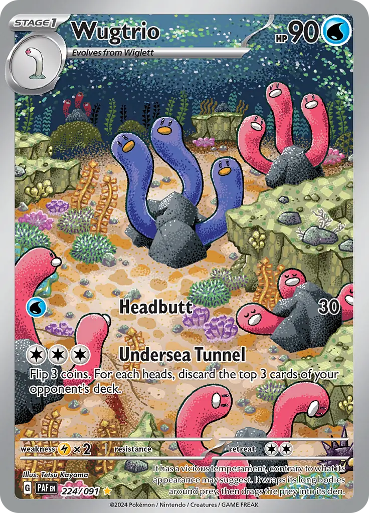 Pokemon Paldean Fates Wugtrio #224