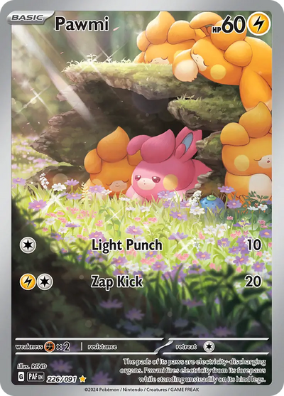 Pokemon Paldean Fates Pawmi #226