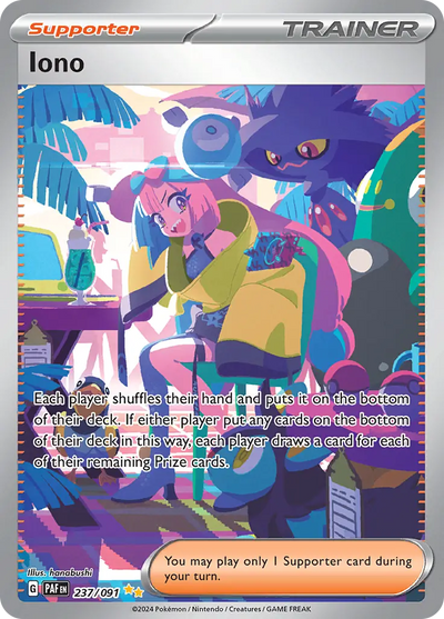 Pokemon Paldean Fates Iono #237