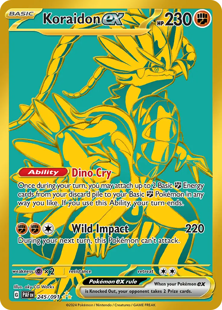 Pokemon Paldean Fates Koraidon #245