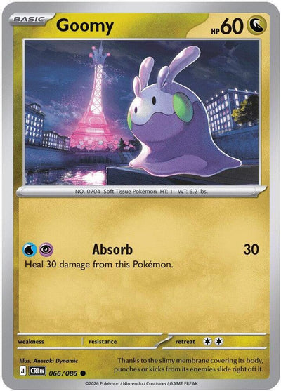 Pokemon Chaos Rising Goomy Reverse Holofoil #66