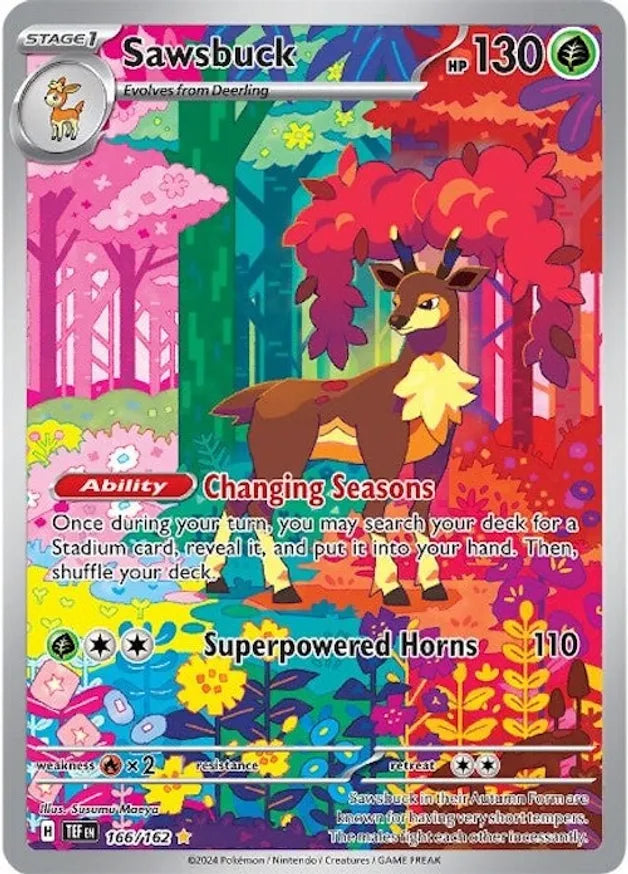 Pokemon Temporal Forces Sawsbuck #166