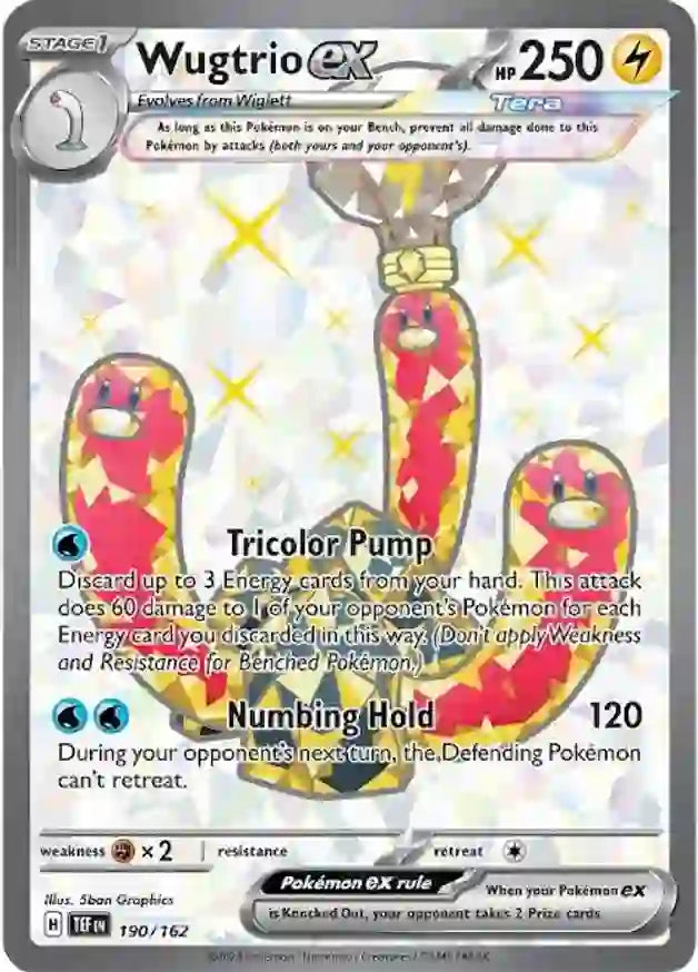 Pokemon Temporal Forces Wugtrio #190