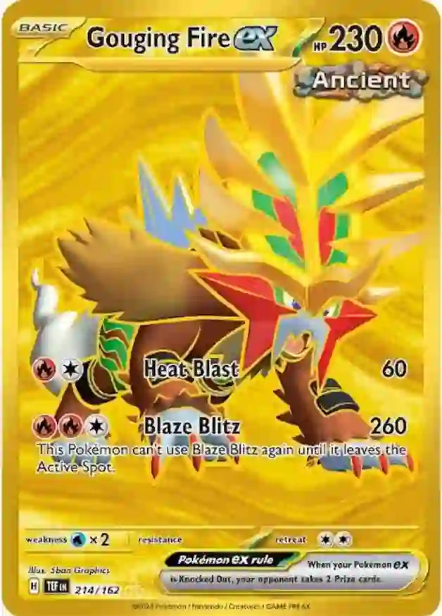 Pokemon Temporal Forces Gouging Fire #214