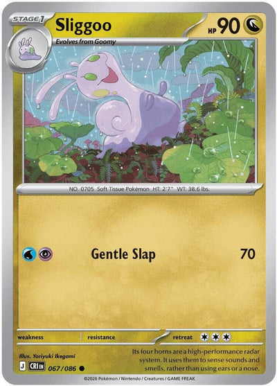 Pokemon Chaos Rising Sliggoo Reverse Holofoil #67