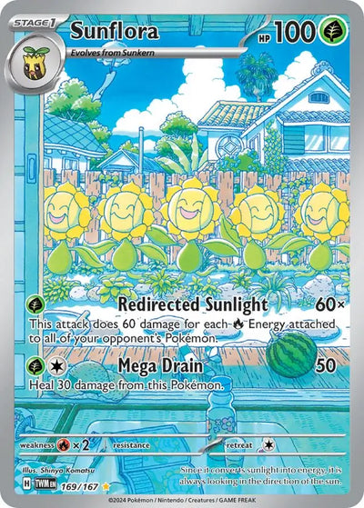 Pokemon Twilight Masquerade Sunflora #169
