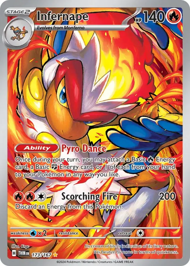 Pokemon Twilight Masquerade Infernape #173