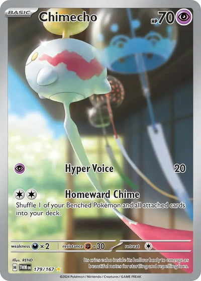 Pokemon Twilight Masquerade Chimecho #179