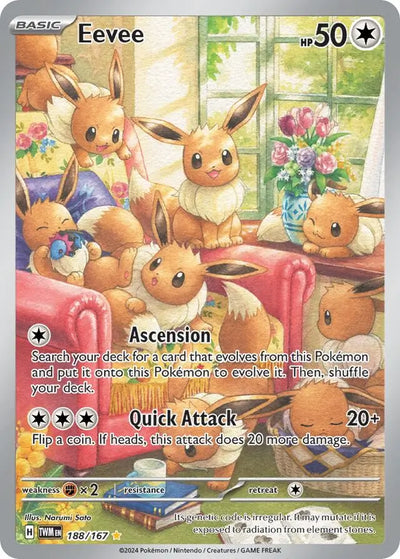 Pokemon Twilight Masquerade Eevee #188