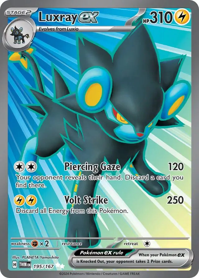 Pokemon Twilight Masquerade Luxray ex #195