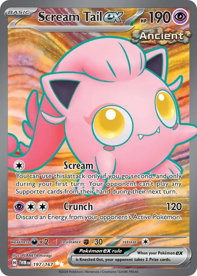 Pokemon Twilight Masquerade Scream Tail ex #197