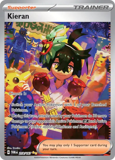 Pokemon Twilight Masquerade Kieran #218